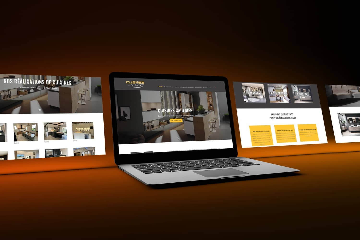 mockup cuisines saulnier site internet