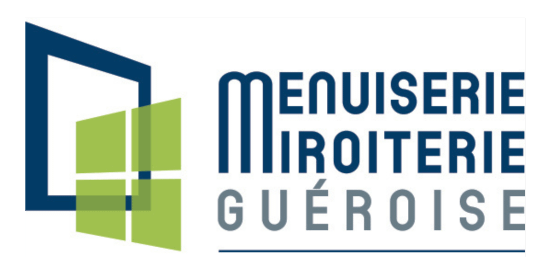 Menuiserie miroiterie Guéroise logo menuiserie miroiterie gueroise identite visuelle