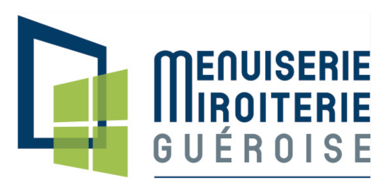 logo menuiserie miroiterie gueroise identite visuelle