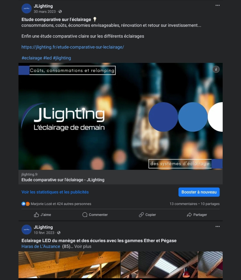 publication jlighting facebook